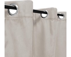 Ciel Verduisteringsgordijn, Thermo, met oogjes, 140 x 240 cm, beige