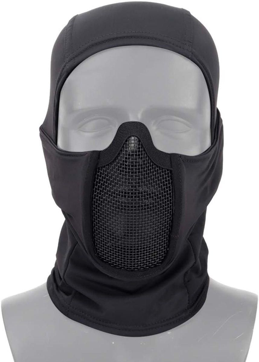 Airsoft Mesh Mask, stijl volledige gezichtsbescherming capuchon voor Cs War Game, BB-pistool, jagen, paintball
