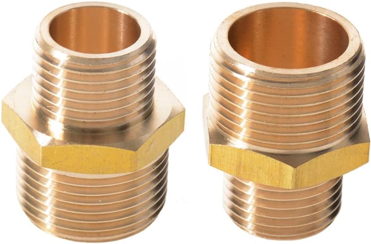 Vriendelijkheid 2 PCs Messing Bsp Verminderen Connector, 1/2 tot 3/4 BSP Adapter