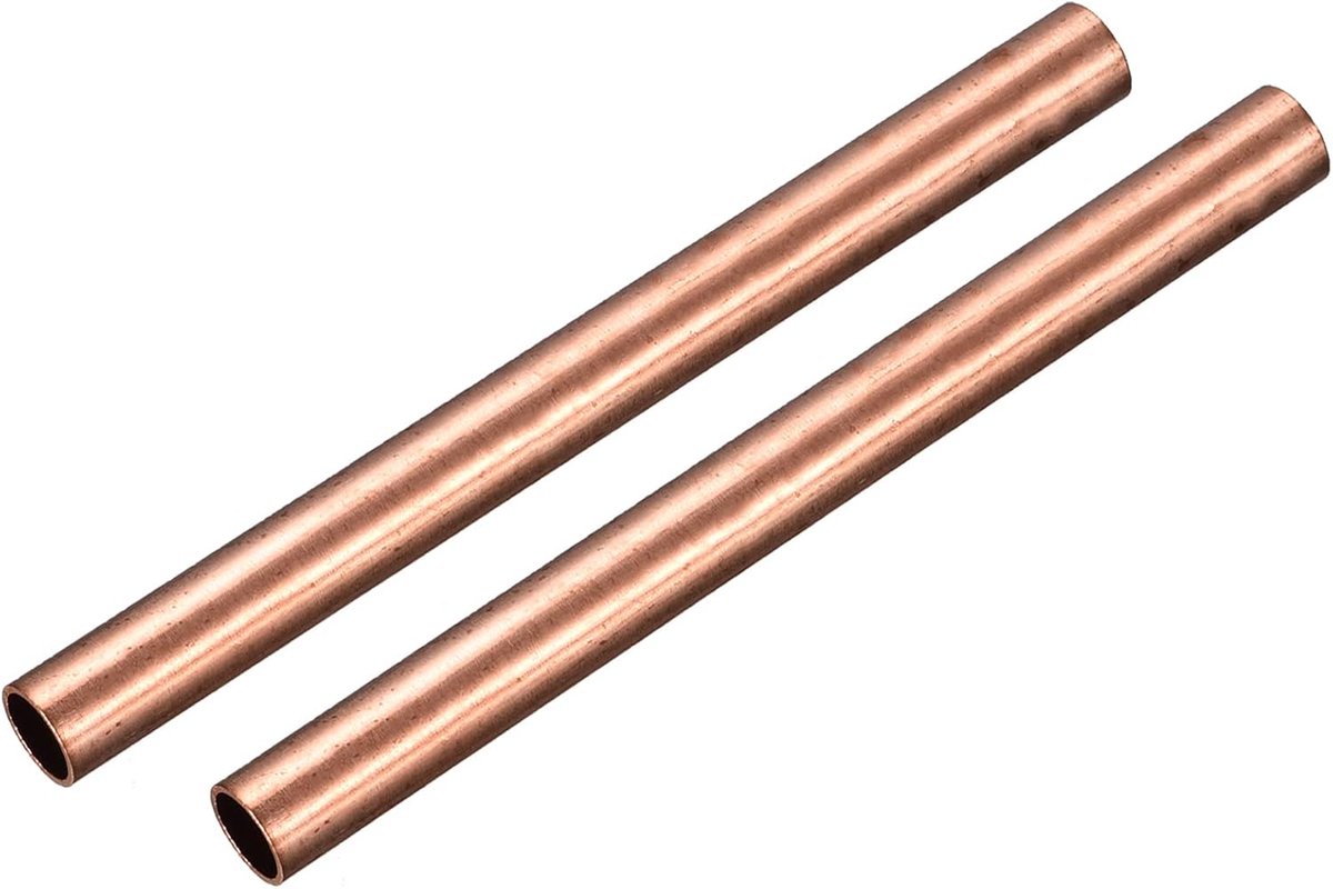 Koperen buis 15 mm OD 1 mm wanddikte 150 mm lengte ronde buisleidingen slangen voor industriële knutselprojecten 2 stuks