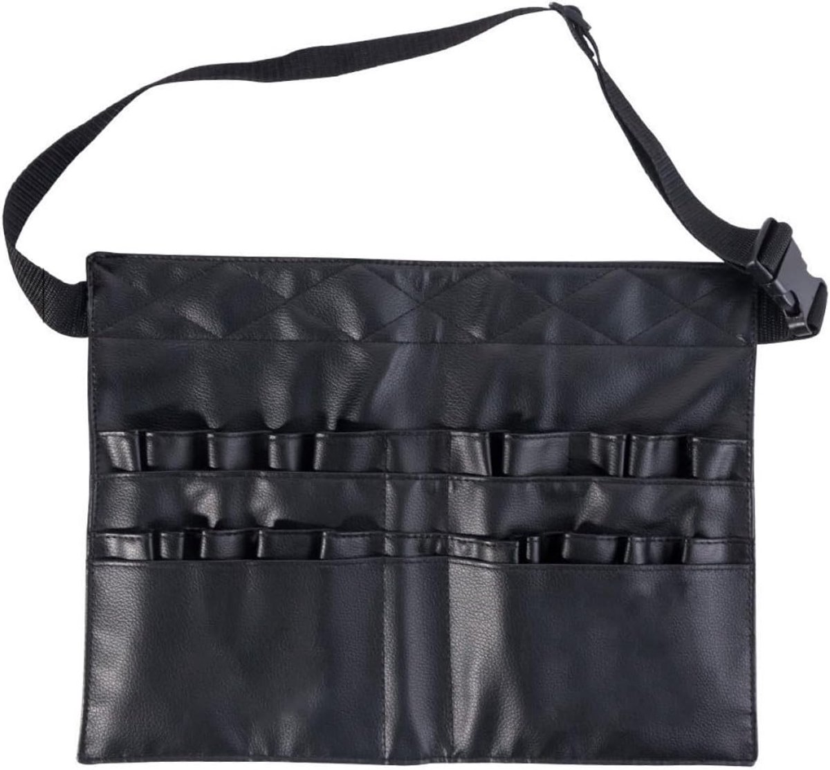 Tas voor make-upkwasten, make-up kwasten, organizer, make-uptas, beautycase, make-upborstelhouder voor op reis, met verstelbare riem