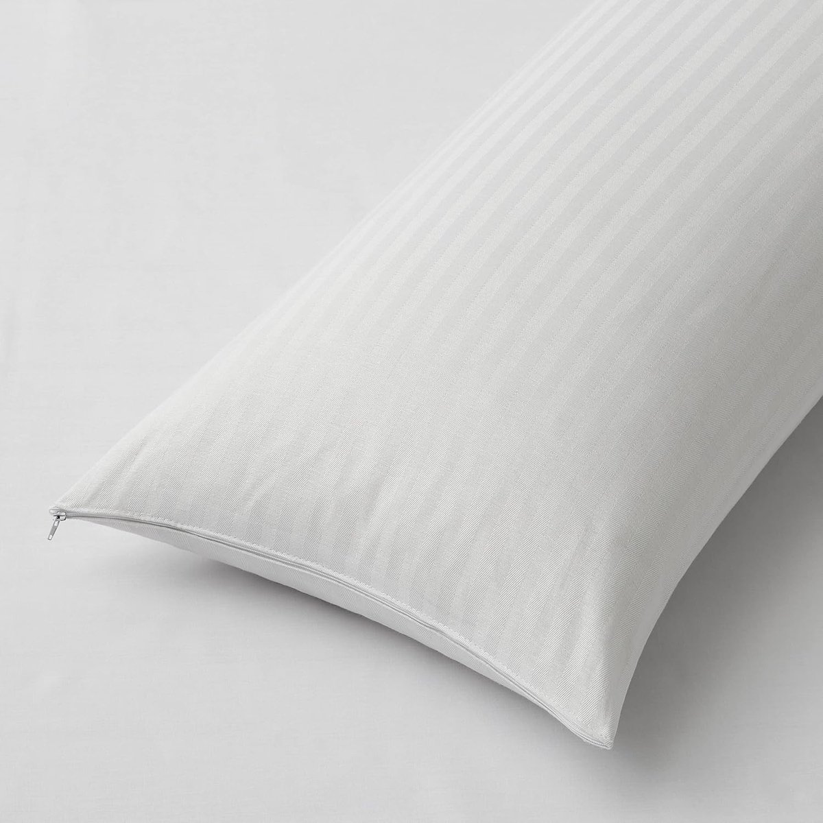 Home King Kussenbescherming, kussensloop met ritssluiting, ademend, 50% katoen, 50% polyester, krimptechnologie, 150 cm