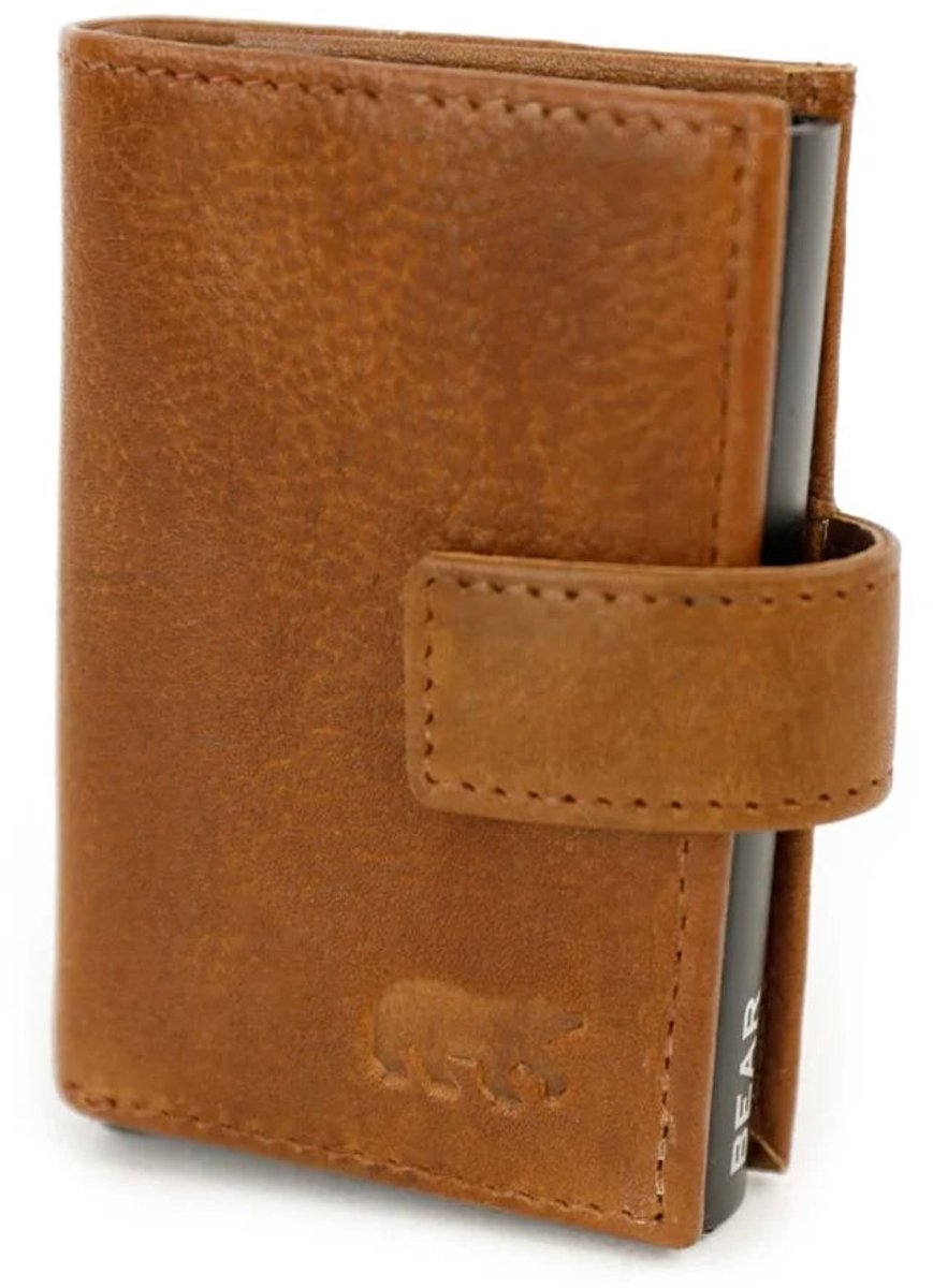Bear Design Leren Pasjeshouder Mo CP8071 - Brown