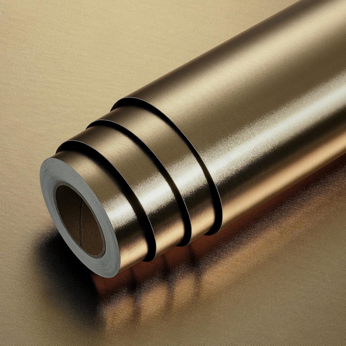Metallic Meubelfolie Zelfklevend Brons Keukenfolie Goud 30cm x 800cm Vinyl Meubelfolie Waterdicht Decorfolie Meubels Badkamer