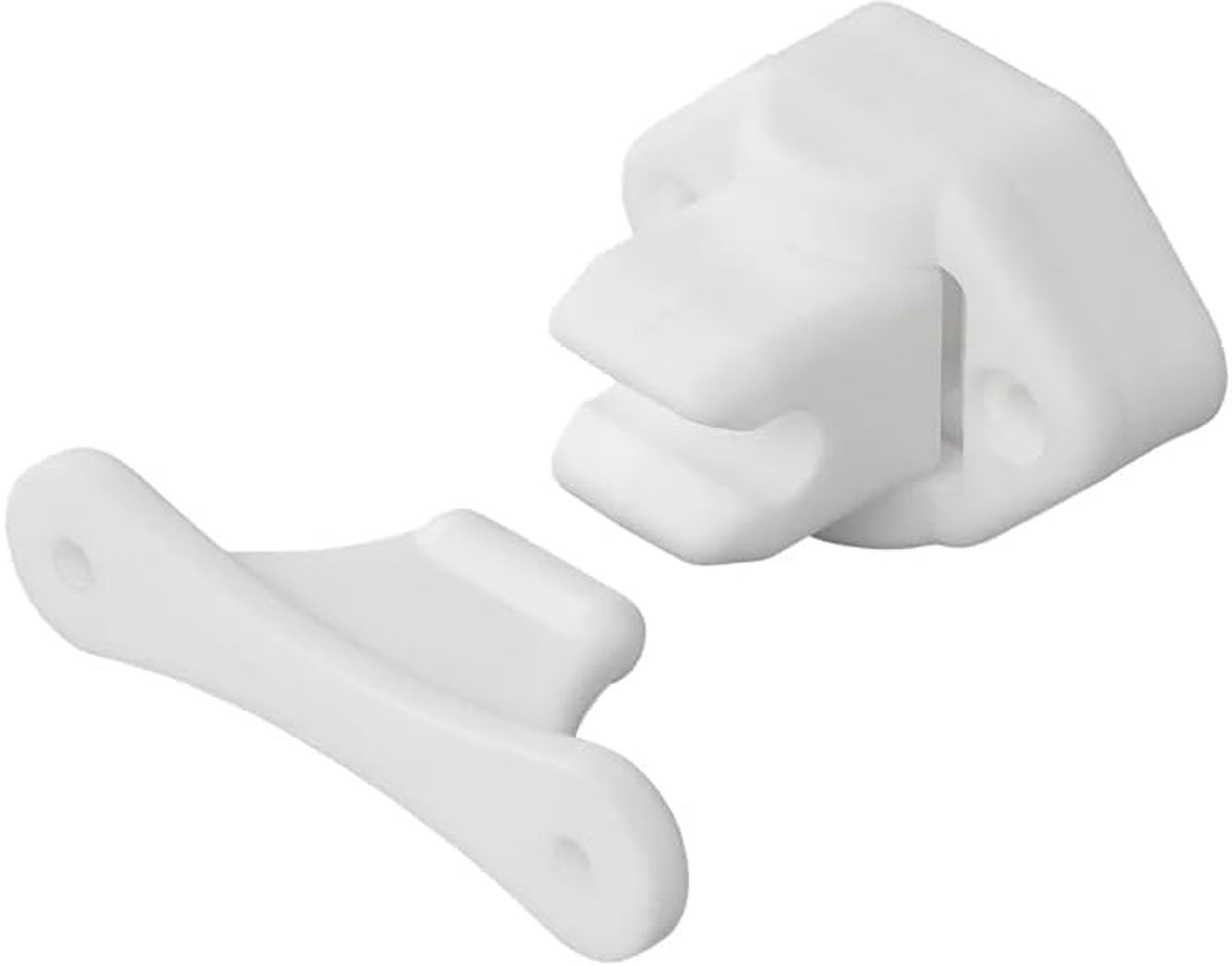 1, 2, 4, 6 of 8 deurvastzetter voor caravan, wit, camperdeur, deurhouder serviceklep voor camper, deursluiter camper, deurbeveiliging (1 stuk)