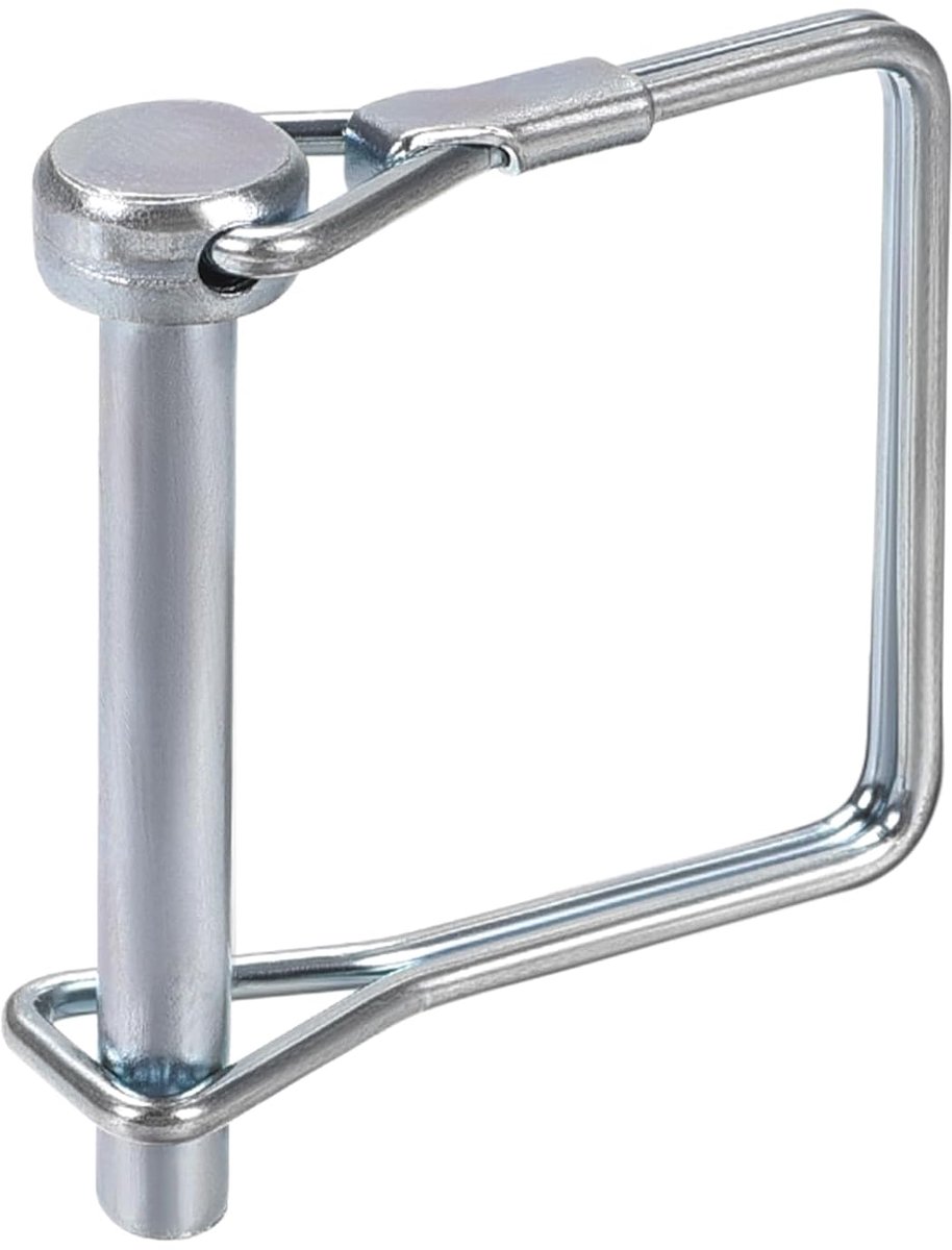 5 mm x 40 mm (DxL), stekker voor het vergrendelen van de as, 1 stuk, ideaal voor landbouwaanhangers, gazon, stekker voor aanhanger, vierkant, van koolstofstaal, kleur zilver
