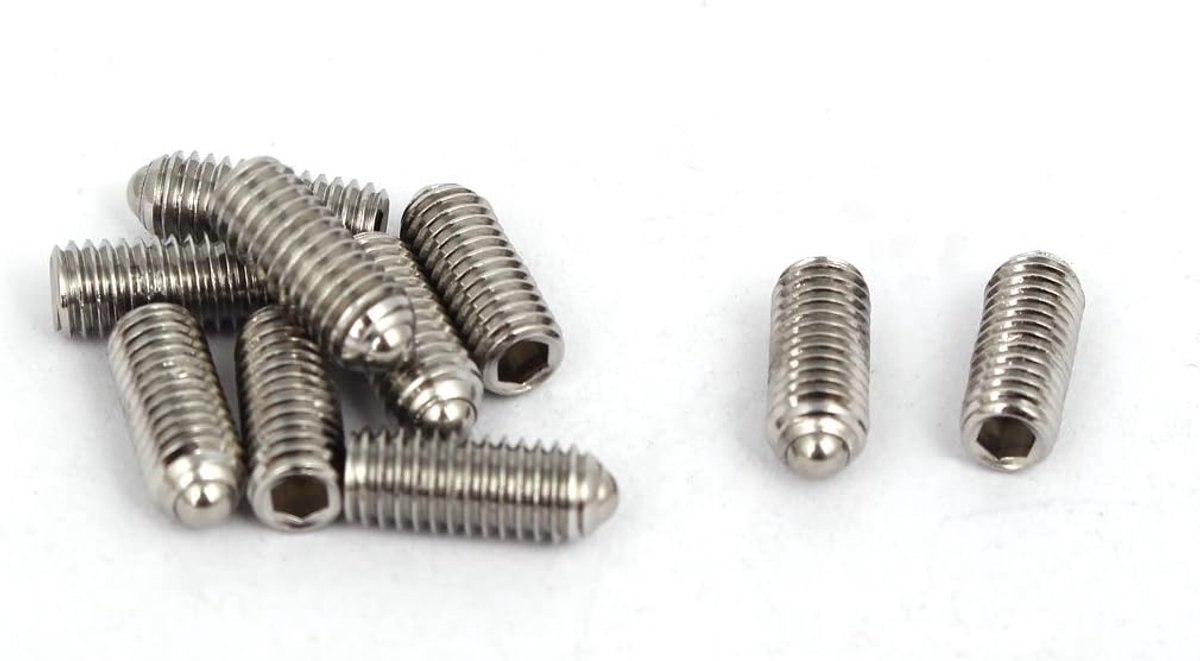 M5x12mm 304 Rvs Lente Hex Socket Kogelpunt Grub Set Schroeven 10 stks