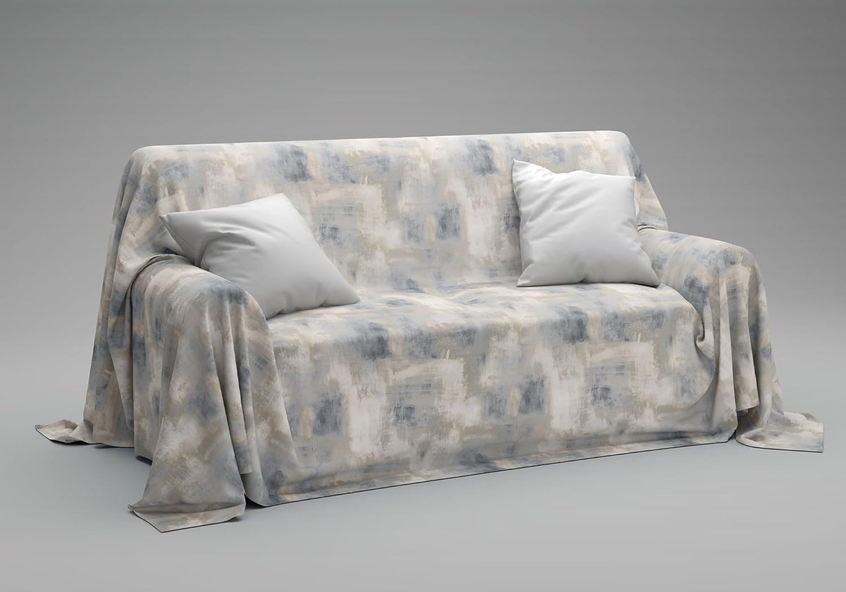 Home - Sprei voor eenpersoonsbed, zomer en lente, 180 x 270 cm, 100% puur katoen, duurzaam, ideaal als bankdeken, bankovertrek en eenpersoonsdekbed, lichte multifunctionele doek