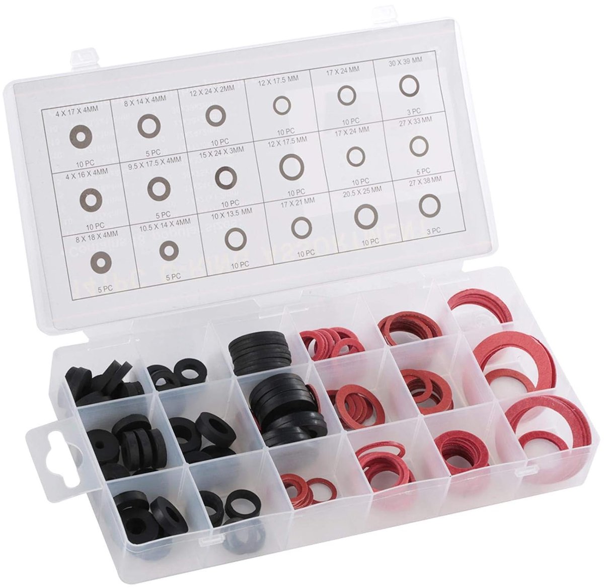 141 stks kraanafdichting sanitair pakking, rubberen ring assortiment set, voor kraan, luchtcilinder, klep, pomp, auto, lager