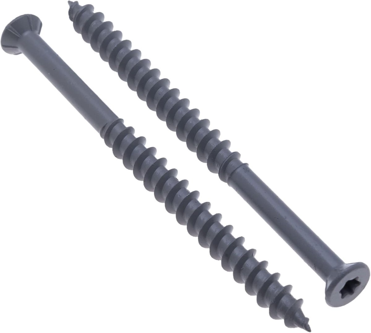 8 mm x 130 mm Lichtgewicht Betonschroef Met Verzonken TX30 Torx kop, Grove Draad Scherpe punt Directe Bevestigingsschroef, C4 Corrosiebestendige Verankering voor Gebruik Buitenshuis (10 stuks)