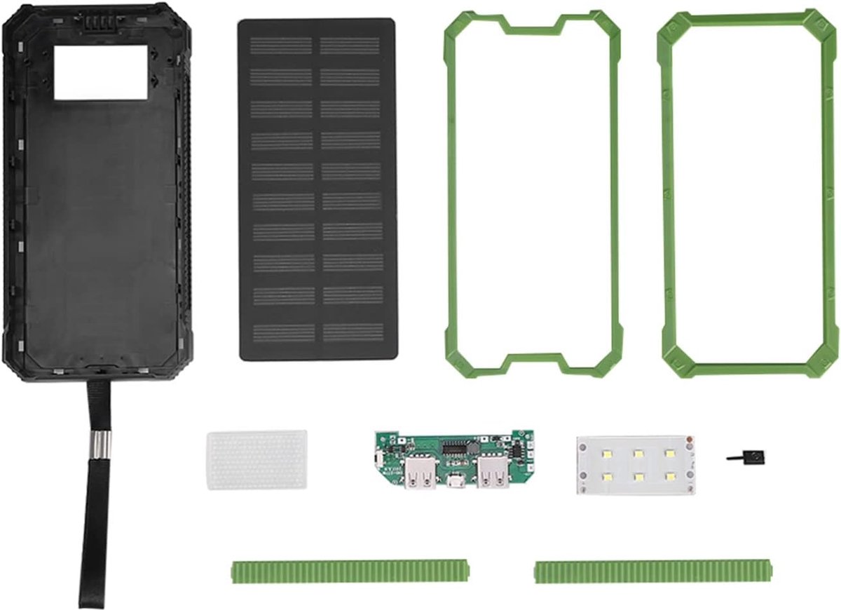 Solar Power Bank 20.000 mAh - Draagbare oplader - Snelle zonne-oplading - Ideaal voor outdoor activiteiten - SnelShoppen