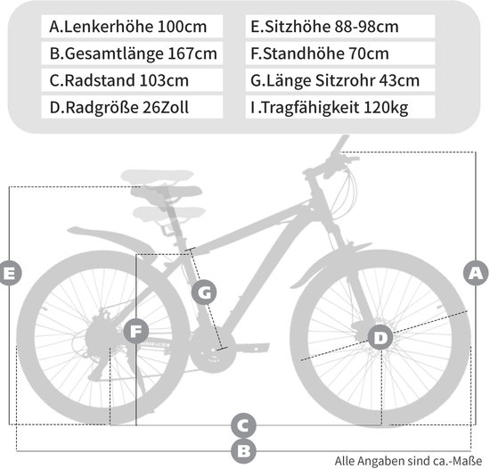 HAUSS SPOLE Mountainbike - 26 Inch - 21 Versnellingen Met Voorvorkvering - IJzer - Blauw En Zwart - Voor Woon Werkverkeer En Terreinritten van HAUSS SPOLE — afbeelding 5