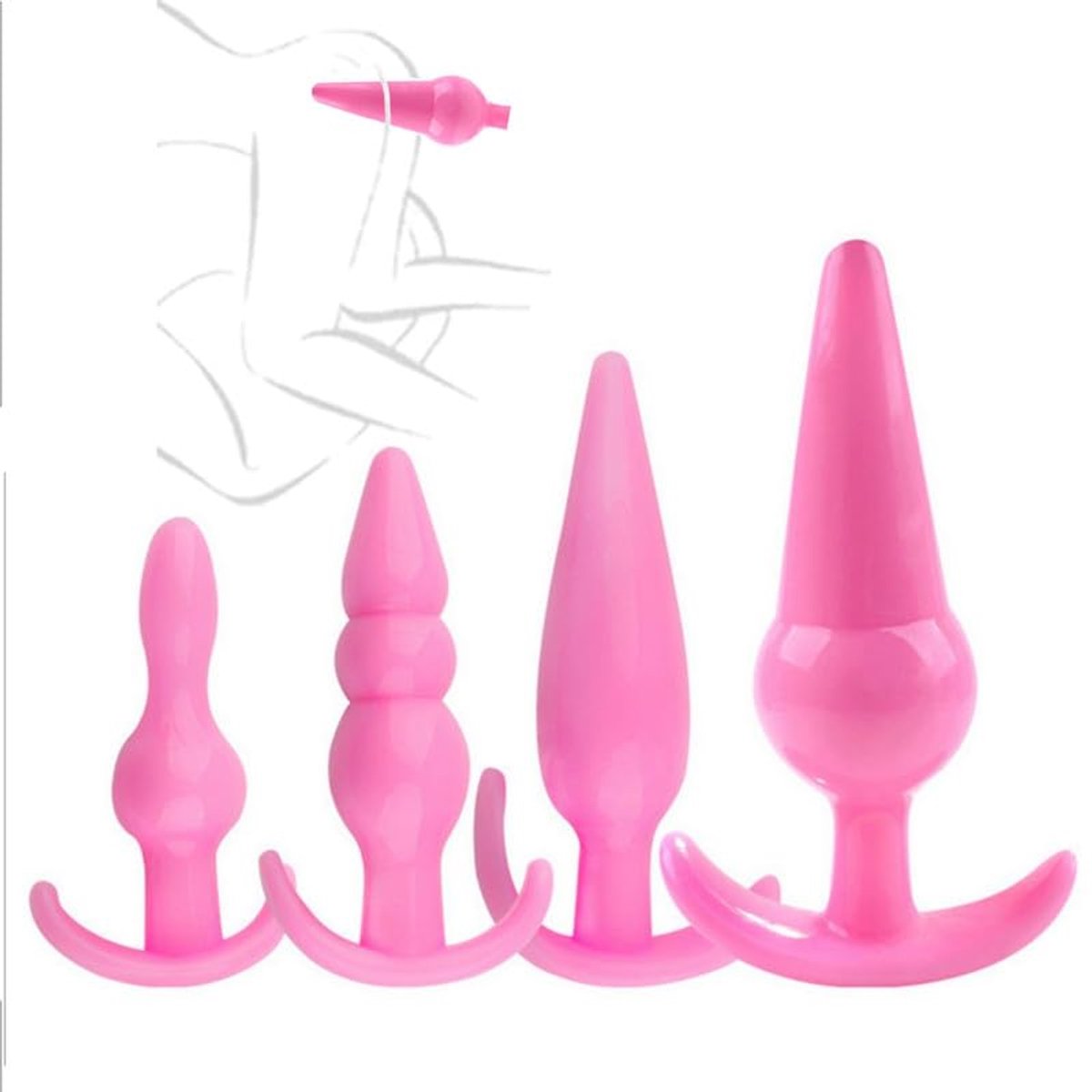 SnelShoppen - 4-Stuks Compact Hip Practice Set voor Indoor Training, Draagbare Rekwisieten, Verkrijgbaar in 3 Kleuren, Perfect voor Mannen en Vrouwen