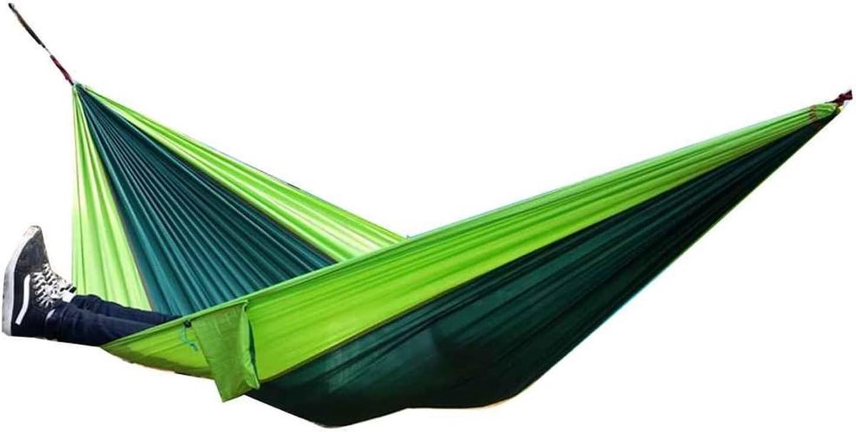 Hangmat voor twee personen - Kampeerhangmat Schommelbed - Ontspannen in de natuur - Dubbele stiksels - 270 x 140 cm