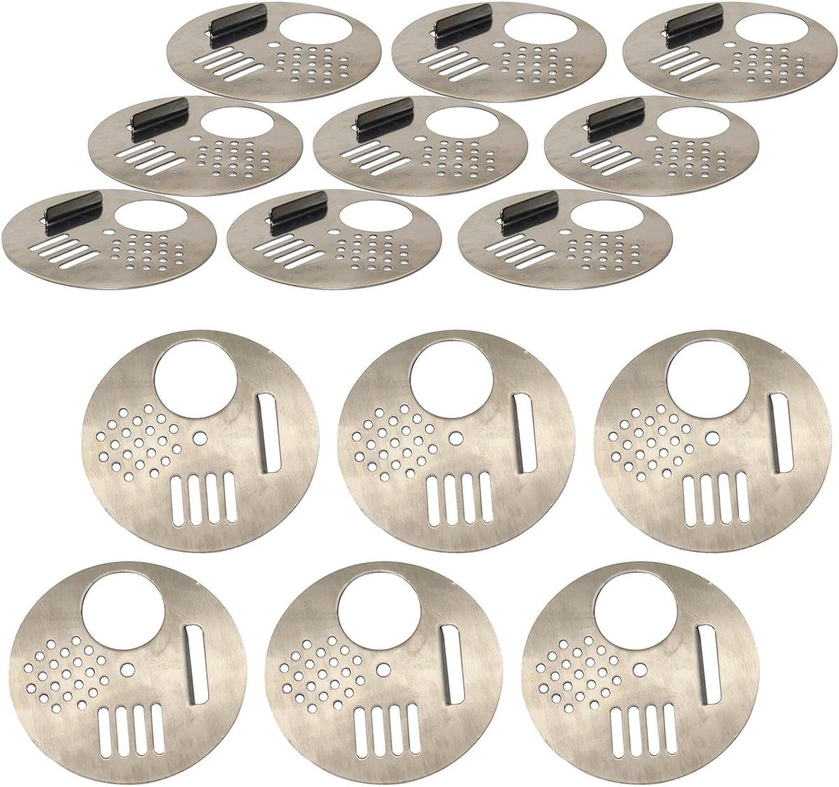 Bijenkorf Ingang Reducer - Bijenkorf Deur - Bijenhouderij Beheer - Draaibare Ventilatieschijf - 6.8 cm - Zilver