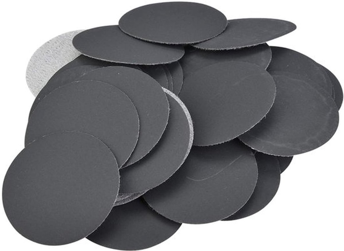 - Schuurdiscs - 50 Stuks - Ideaal voor Orbital Sanders - 50mm - Diverse Korrelgrotes - Perfect voor Hout en Metaalbewerking