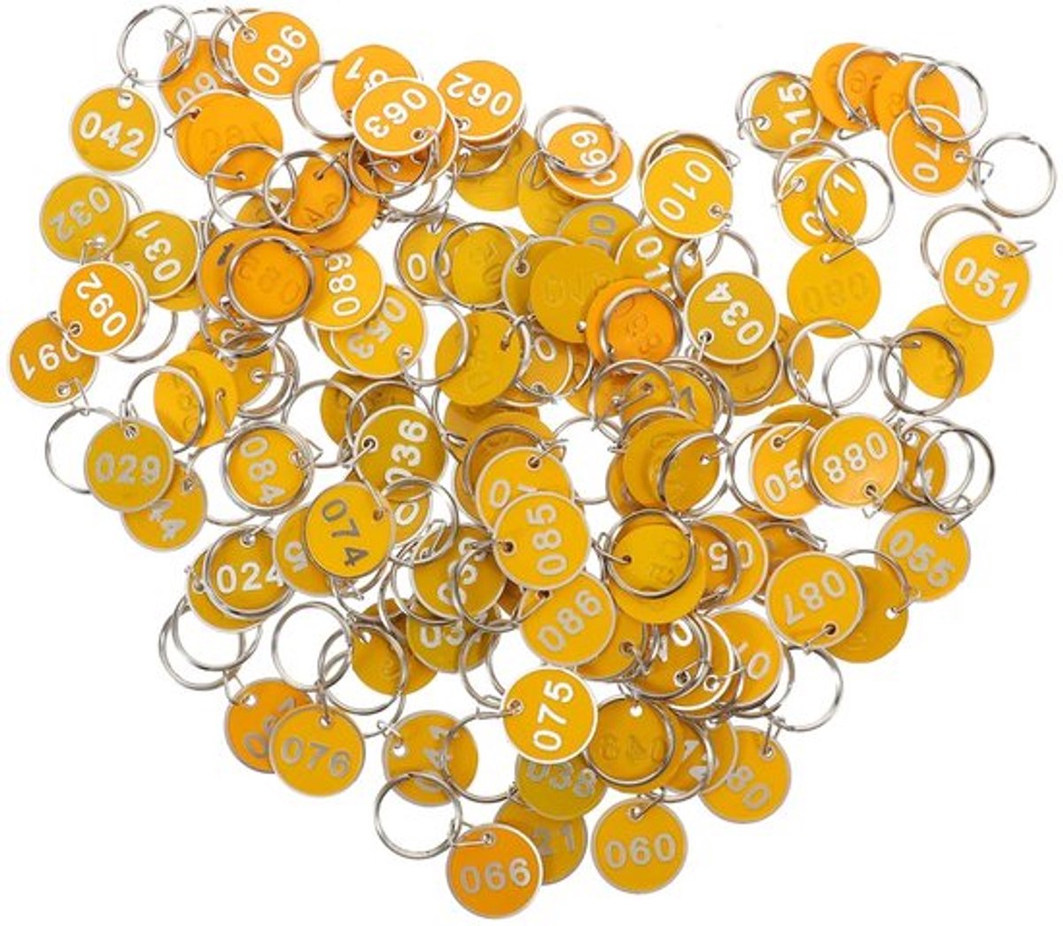 Sleutelhanger Genummerd - 10 Stuks - Roestvrijstalen Tags - Aluminiumlegering - Waterdicht - Handige Opslaglabels - Label