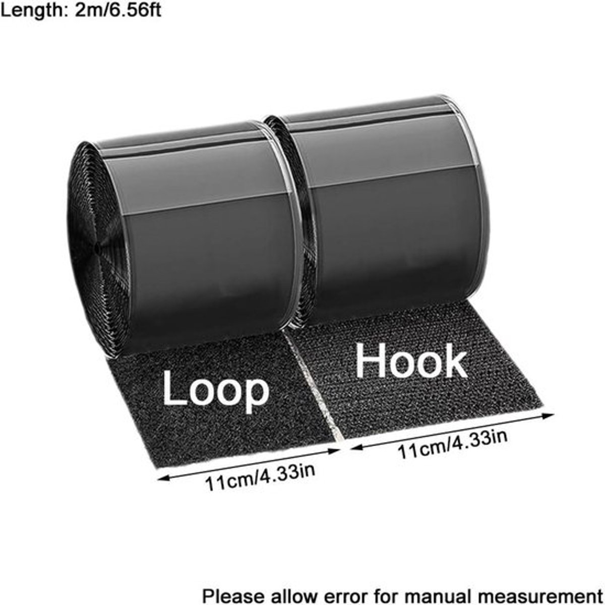 Zelfklevende Haak- en Lusstriptapeset - Herbruikbaar - 11 cm x 2 m