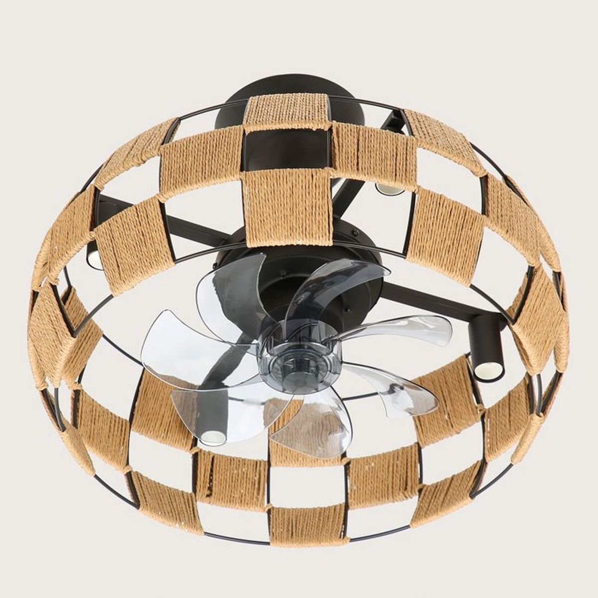 FARELEK – Brézana Ø48 cm – Plafondventilator – 7 ABS – 6 standen