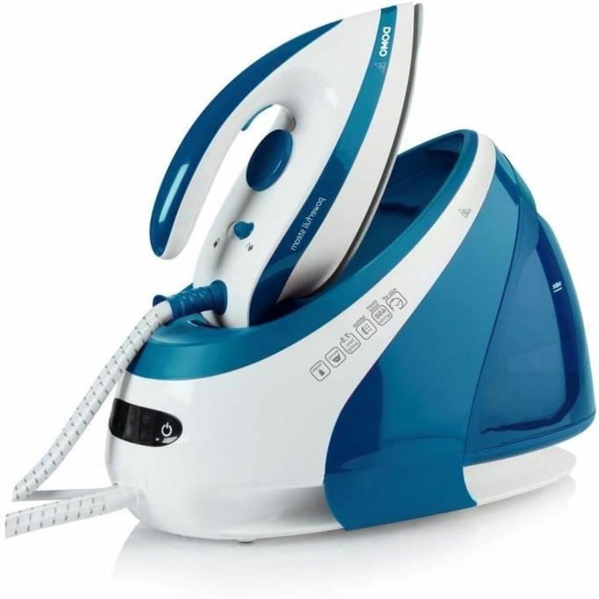 Stoomstrijkijzer - Stoomgenerator - Kreukvrij Strijken - Krachtige 3000 Watt - 44 Kilogram - Blauw