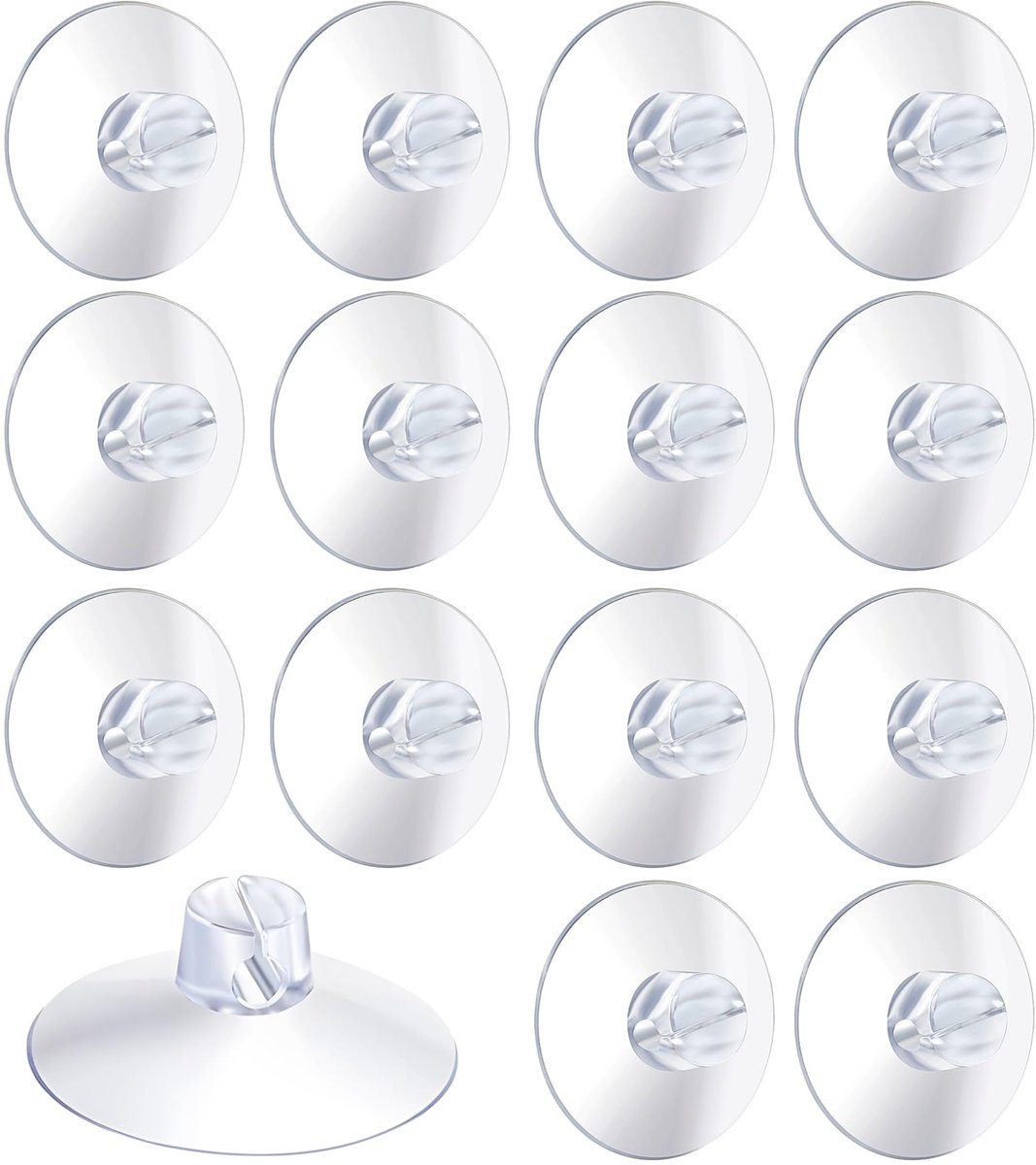 Dailygoods - 20x Zuignap voor Lichtketting - Zuighaken & Zuignaphouders voor Raam & Ruit
