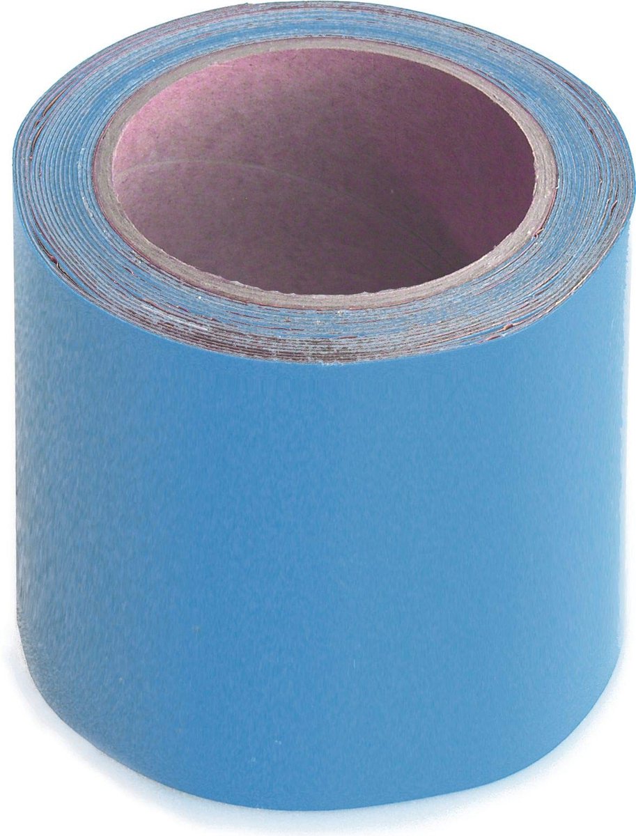 Dailygoods - Reparatietape voor Zeilen en Zeildoeken - Lichtblauw 5cm x 10cm