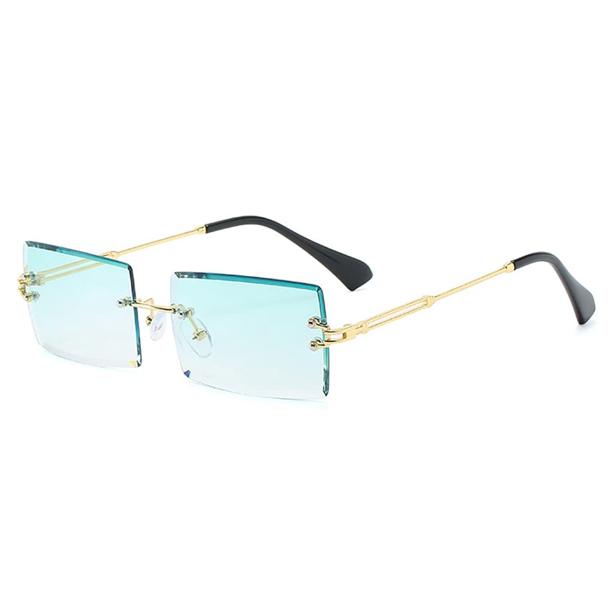 Dailygoods - Randloze Retro Zonnebril voor Mannen en Vrouwen met UV400 Bescherming