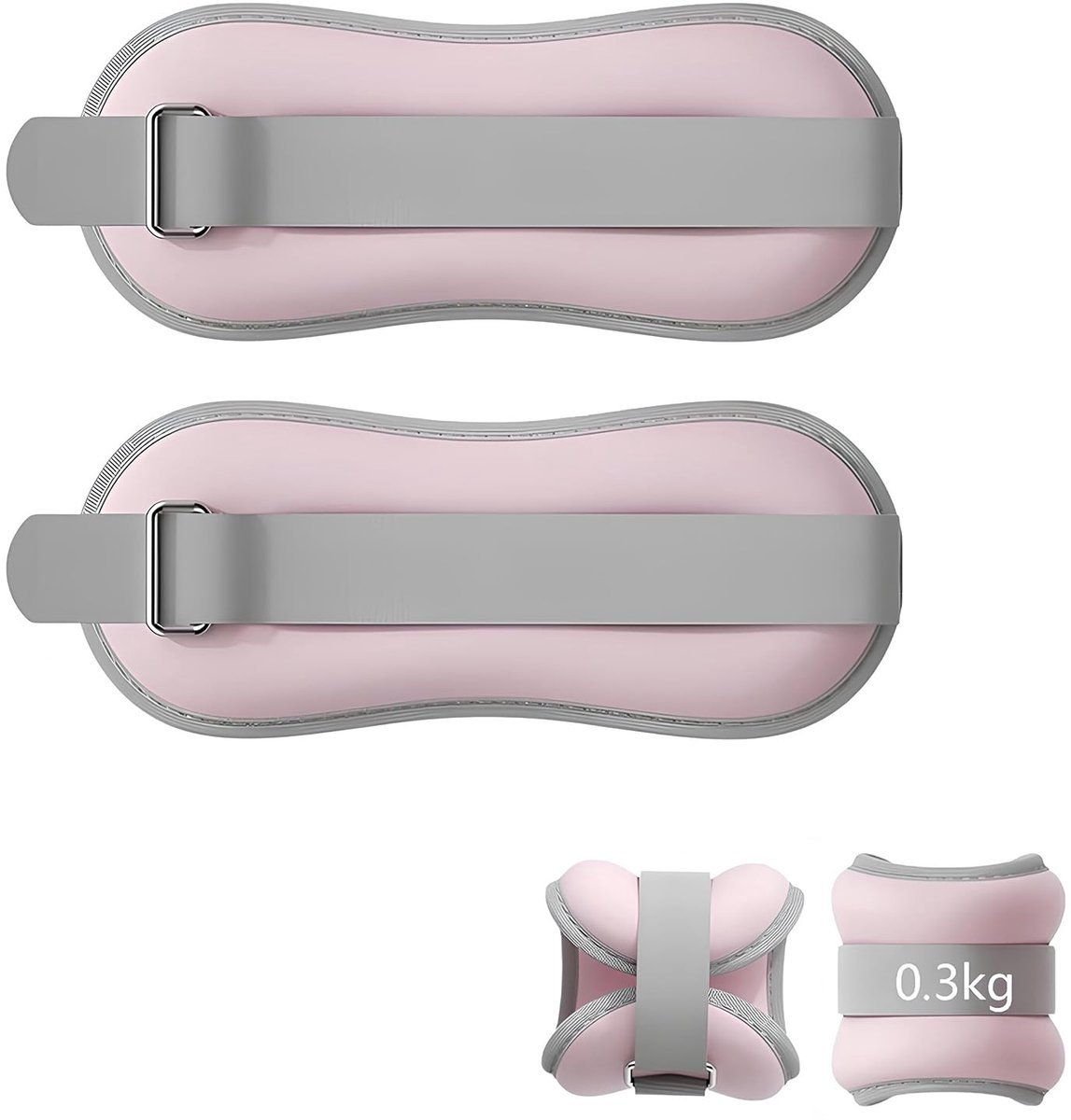 Dailygoods - Verstelbare Gewichtsmanchetten voor Enkels - 2 Stuks van 0,3 kg