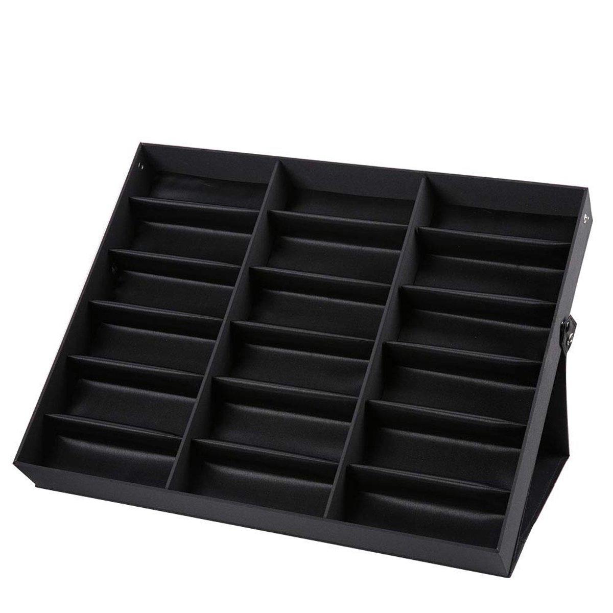Dailygoods - Brillenopberger met 18 Compartimenten - Organizer voor Zonnebrillen