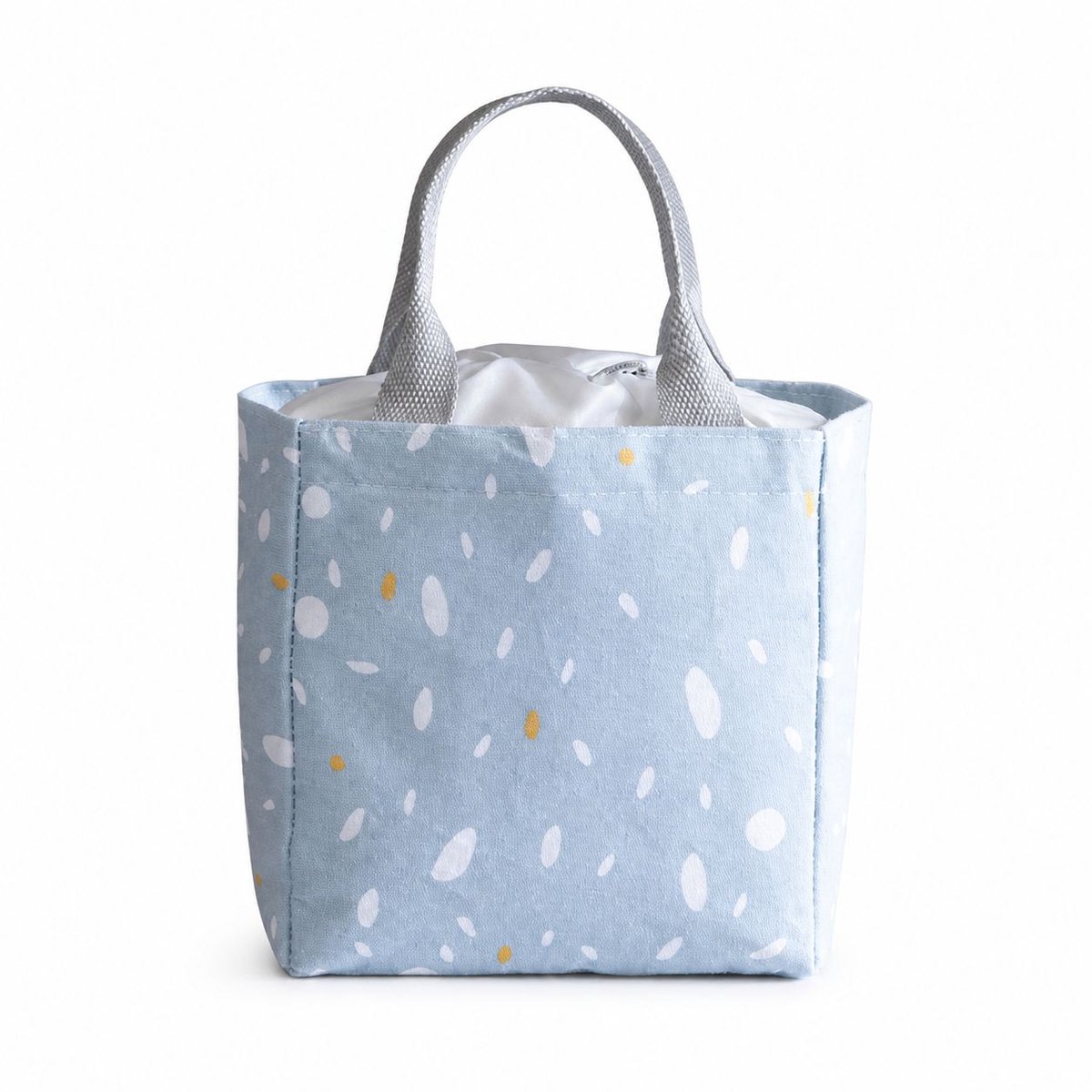 VHV-Lunchtas voor Dames en Heren - Stijlvolle Thermische Koeltas en Bento Tas van Katoen-Linnen - Lichtgewicht Isolatietas voor Woon-werkverkeer en Reizen - Warm Sunset Snow