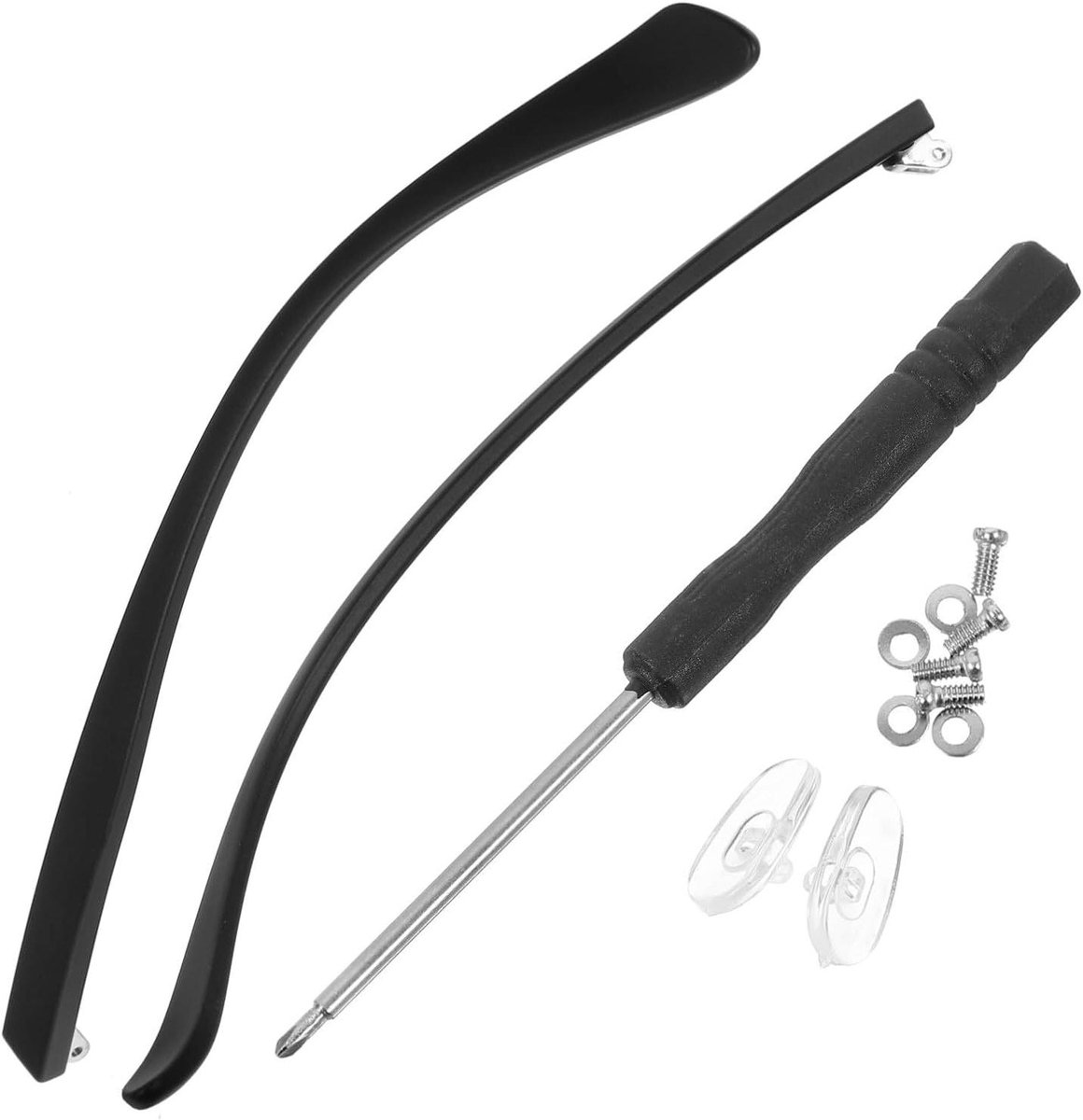 Vervangende Brillenpootjes - Brillenbenen Antislip - Bril Reparatie - Mat Antislip - 13.8 cm - Zwart