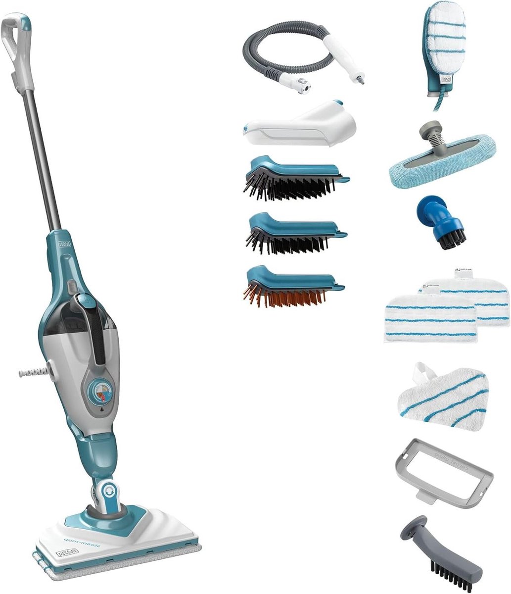 Multifunctionele Stoommop - Stoomreiniger Vloer - Hygiënisch Huis - Verwijderbare Behuizing - 1600 Watt - Wit
