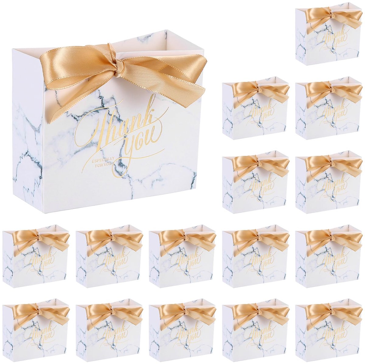 Dailygoods - 36pcs Cadeauzakken met Ribbons - Champagne Kleurige Geschenktassen voor Feestjes