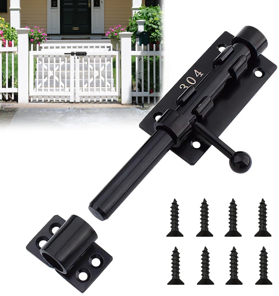 Dailygoods - Versterkte Deurslot - 160mm Sluitbolt voor Buiten