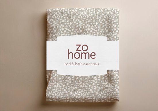Zohome Dekbedovertrek Eliana - Natural - Bladeren - Dekbedovertrek 140x200/220 cm - 100% Microvezel - Eenpersoons van Merkloos — afbeelding 2