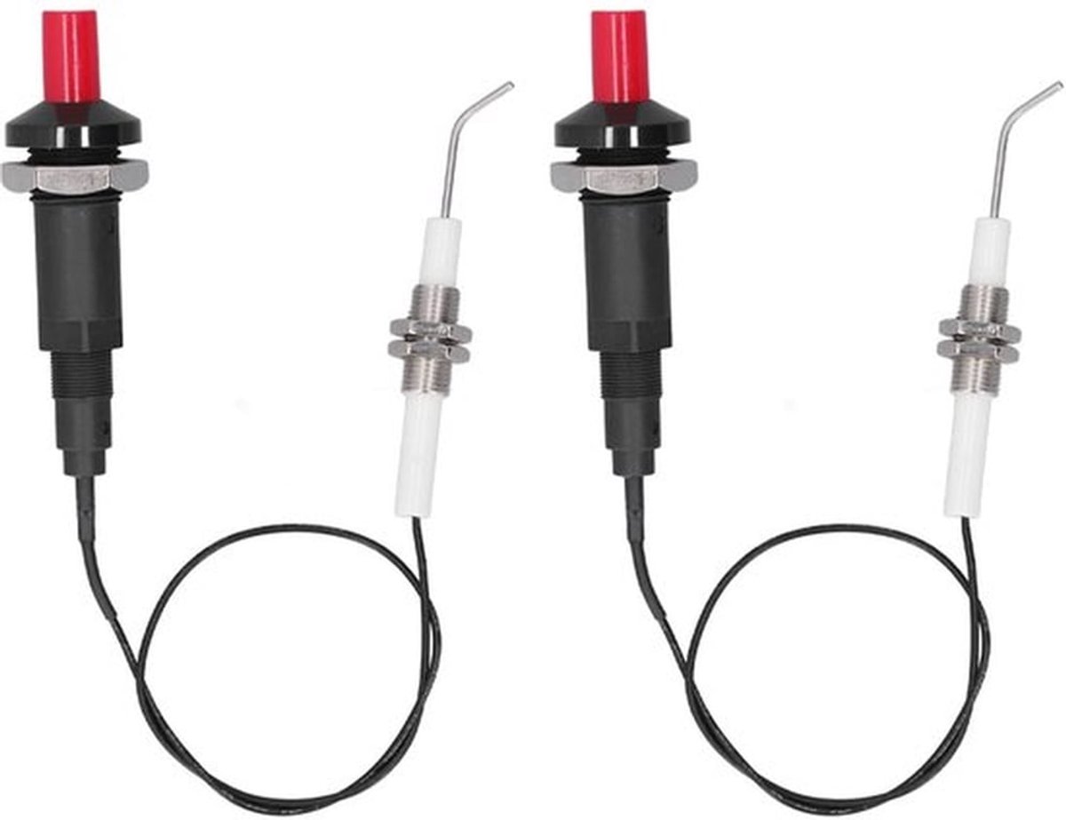 - Piezo Ontsteker - Propaan Grill Ontsteker - Ideaal voor Buiten - Gas Grill Ontsteking - 2 Stuks - Geschikt voor Kachel en Haard