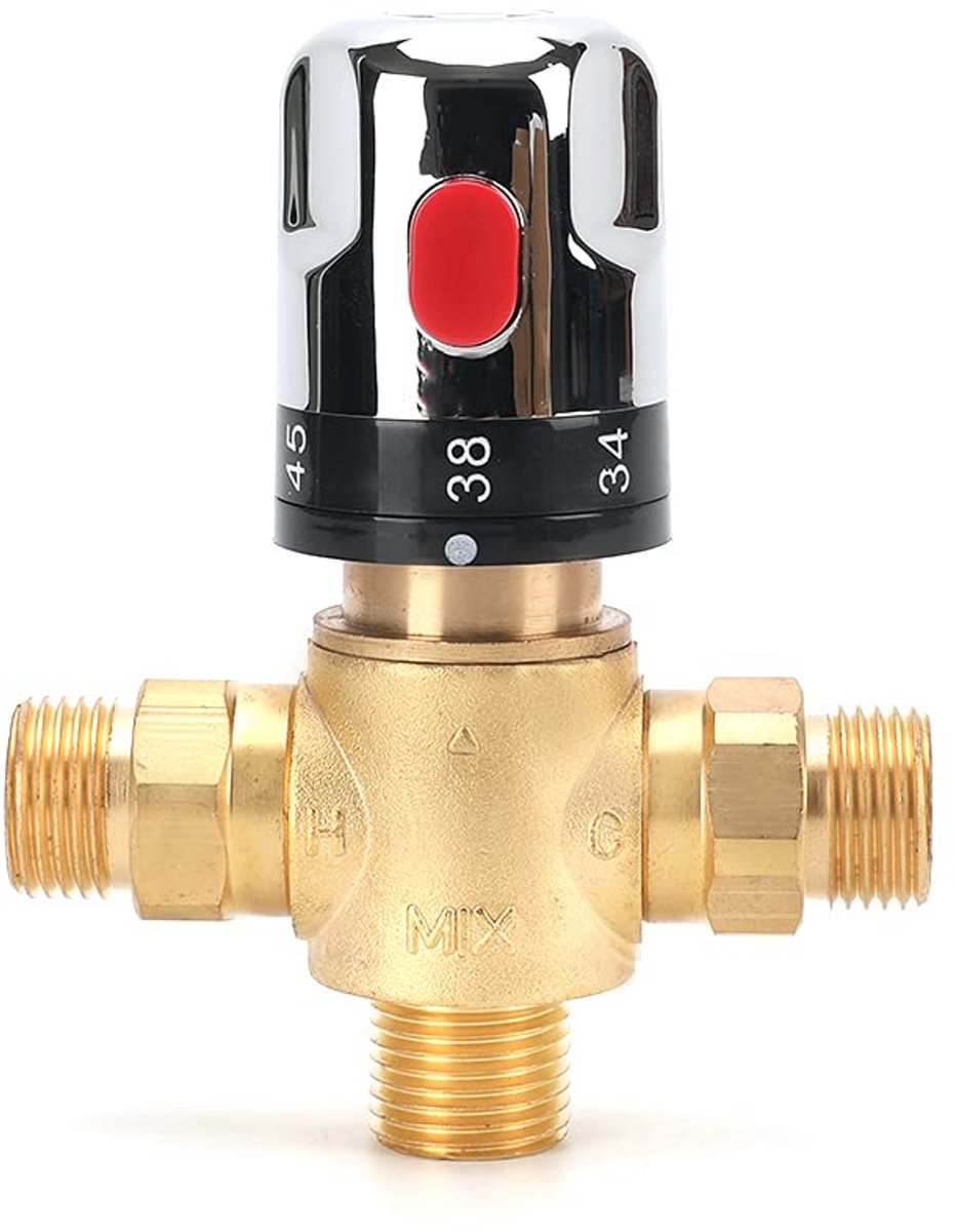 Dailygoods - Thermostatische Mengkraan voor Douche - Massief Messing Goud