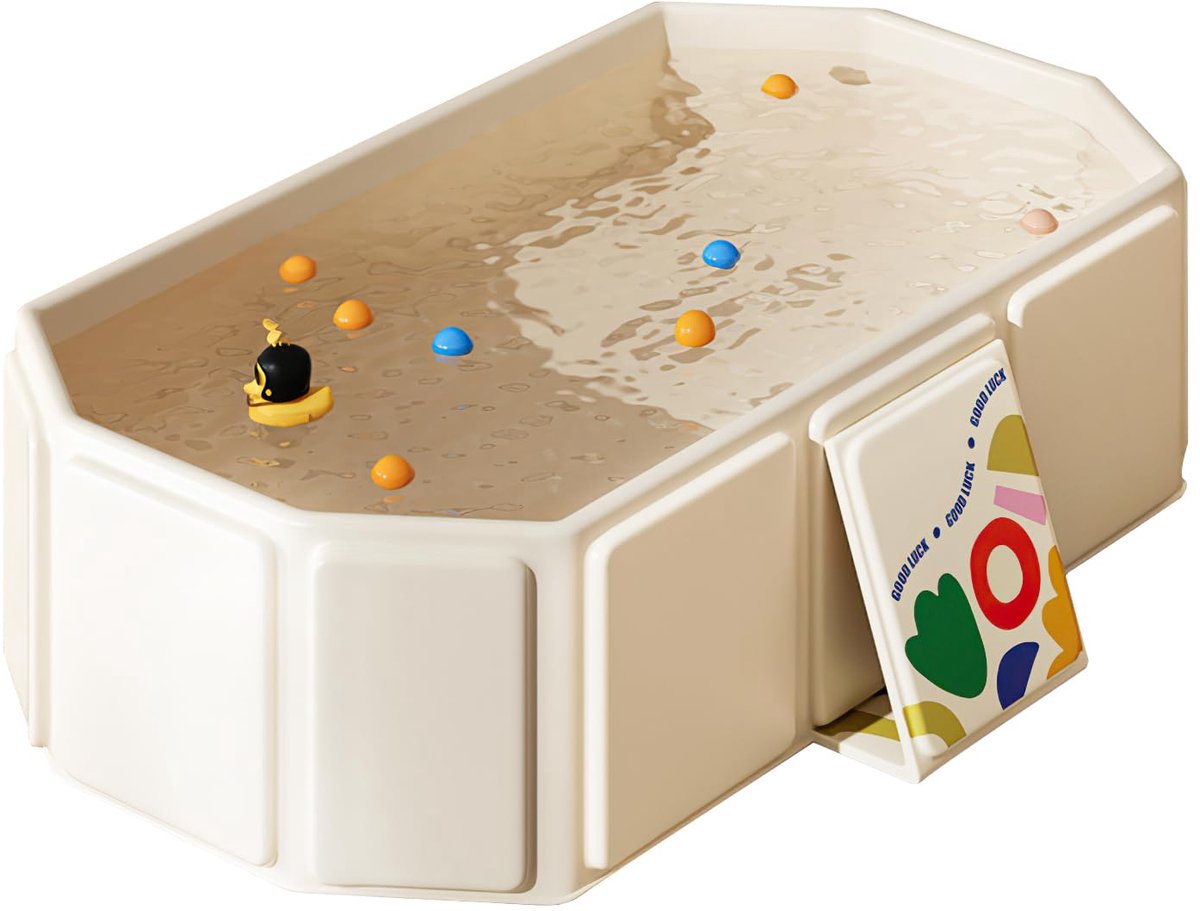 Dailygoods - Opvouwbaar Babybadje - Draagbaar Kinderbad voor Kinderen van 0-8 Jaar
