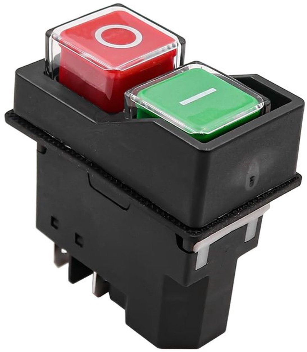 - Waterdichte Elektromagnetische Drukschakelaar - 4 Pin Model YH02-A - Voor Machines en Apparatuur - Betrouwbare Schakeling - Duurzaam en V...