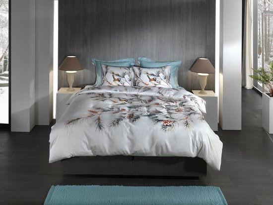 Heckettlane Dekbedovertrek Destiny - Bedlinnen met Takken print - 240x220 - Multi - Dekbedhoes van 100% Katoen-Satijn van Heckettlane — afbeelding 2