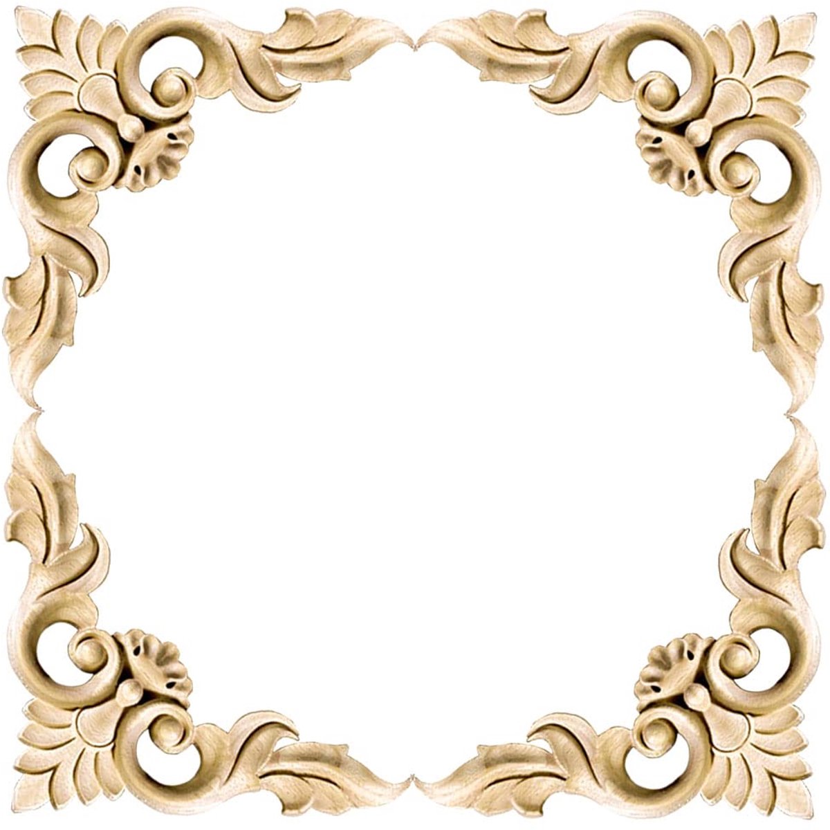 Dailygoods - Set van 4 Houten Ornamenten - Voor Meubeldecoratie
