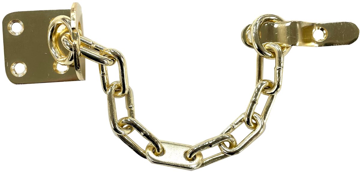 Dailygoods- Deurketting TS003 goedgekeurd - Deurbeveiliging - Deurbegrenzer - Inbraakbestendig - Veiligheidsketting - Geschikt voor houten/UPVC-deuren - Deurbeschermer