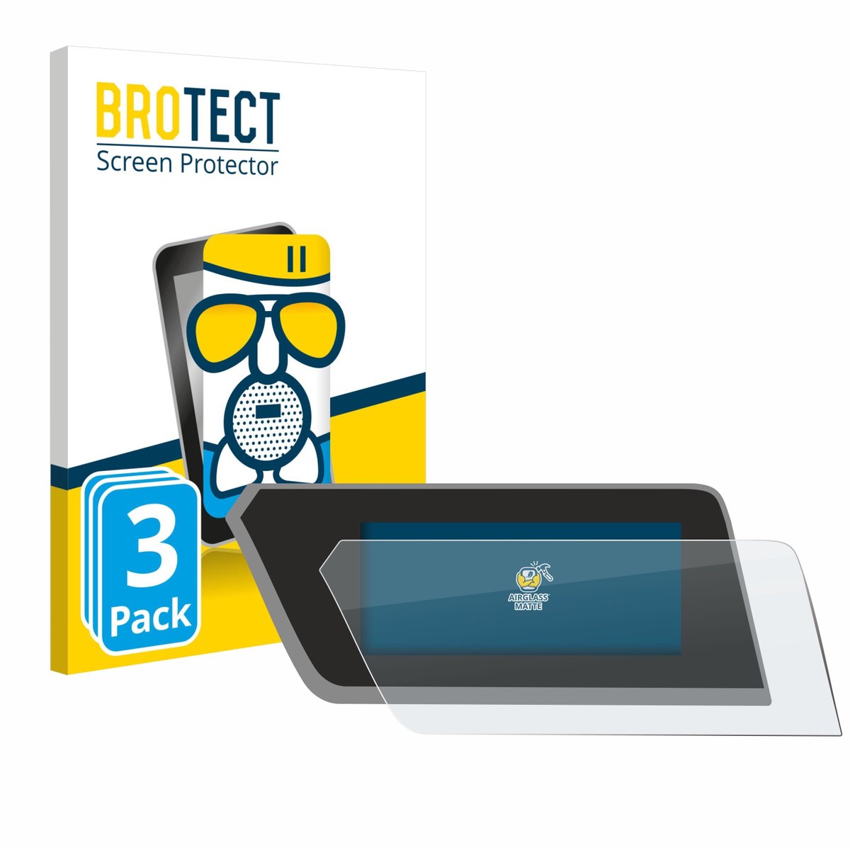BROTECT - Screenprotector voor BMW 1 F40 2023 - Folie Beschermfolie Beschermglas matte 3 Stuks