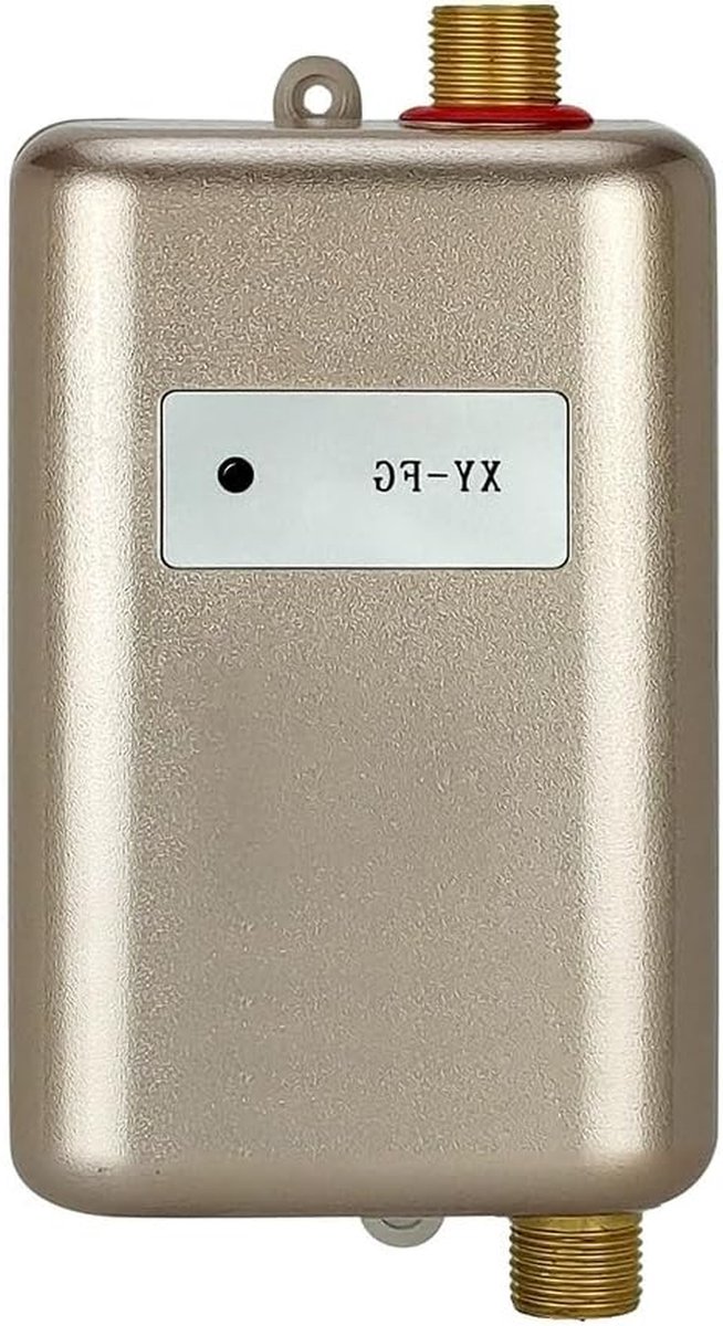 Elektrische Doorstroomverwarmer - Tankloze Boiler - Snel Warm Water - Temperatuur Instelbaar - Compact Formaat - Goud