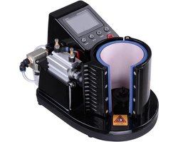 Pneumatische Mok Printer - Warmtepers Machine Mok - Mokken Personaliseren - Automatische Controle - 11 oz - Zwart Wit