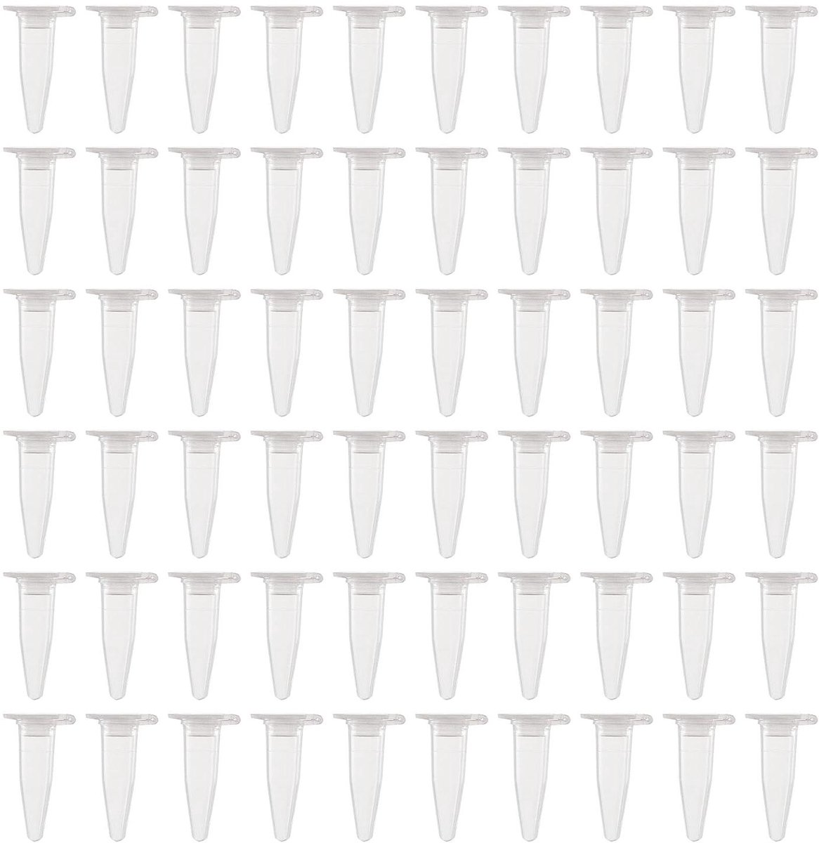 Centrifugebuisjes - Microbuisjes Conisch - Laboratorium Opslag - Afgestudeerd en Transparant - 1 ml - Transparant