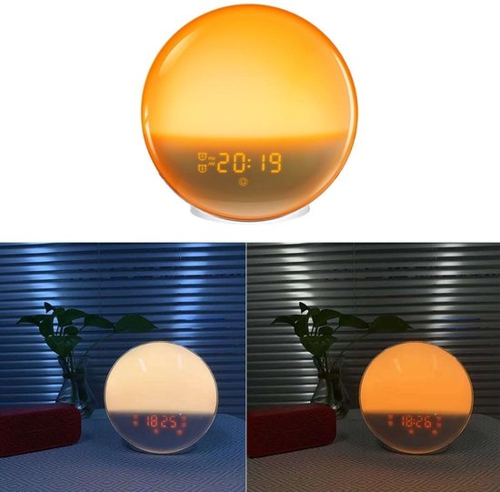 Wake Up Light Alarm Clock - Natuurlijke Alarmklok Zonsopgang Lamp - Rustig Ontwaken - Simuleert Zonsopgang en Zonsondergang van Wake-up Light — afbeelding 5