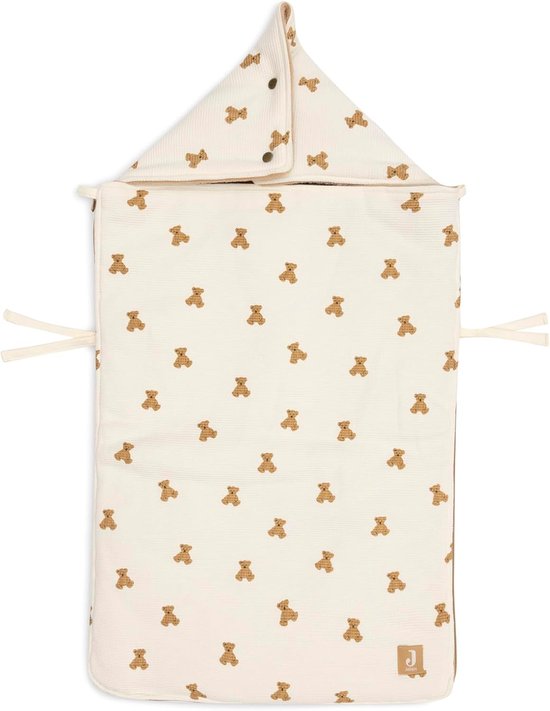 Mini Voetenzak - Baby Topper - Veilig Reizen - Teddy Print - 82 x 42 cm - Little Waffle van MINI — afbeelding 5