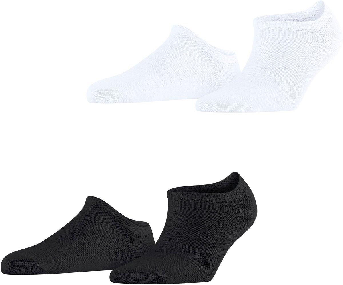 Esprit Mesh Line 2-Pack kort eenkleurig katoen Multipack Korte sokken dames veelkleurig - maat 35-38
