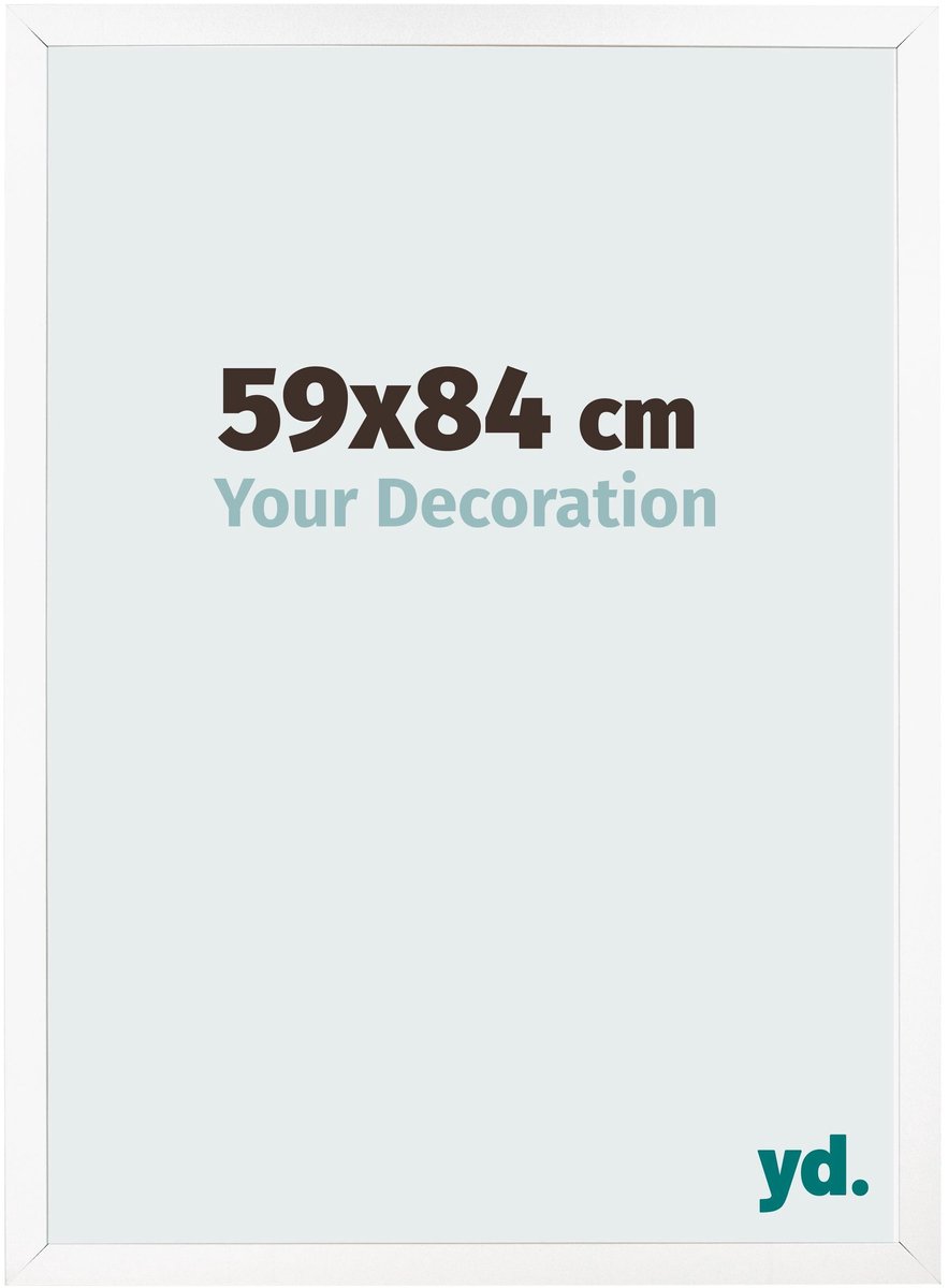 Your Decoration - Fotolijst 59x84 cm - MDF - Wit Mat - Bologna